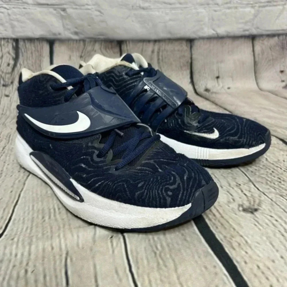 Nike KD14 TB Promo Midnight Navy White Basketball DM5040-402 Mens Size 8.5